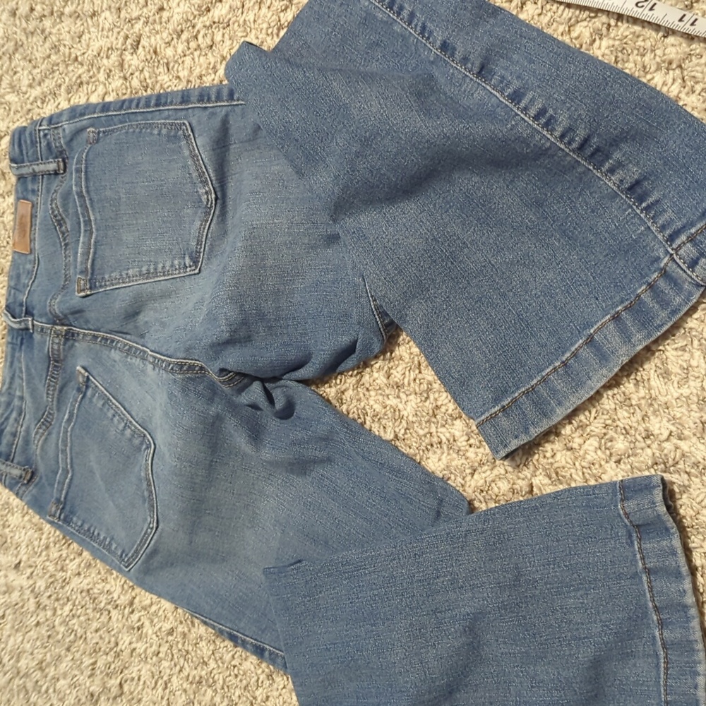 Sofia Jeans Side Panel Melisa Flare Button Front Size 0 Short Y2K Style - Picture 6 of 13